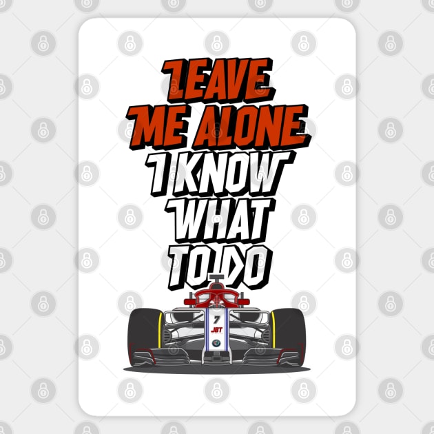 Kimi Raikkonen - Leave Me Alone, I Know What To Do Magnet by jaybeetee